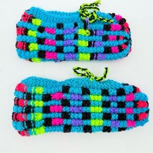 Vintage granny style slippers || Knitted slippers || vintage slippers knitted